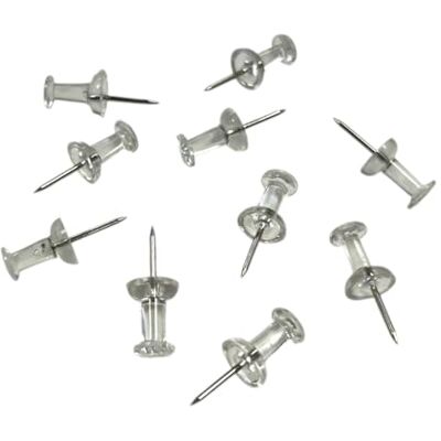 Janrax Pack of 500 Clear Transparent Push Pins by Push Tacks for Cork Boards, Notice Boards, Maps, Photos, Office, School, Home & Classroom Janrax Pack of 500 Clear Transparent Push Pins by Push Tacks for Cork Boards, Notice Boards, Maps, Photos, Office, School, Home & Classroom