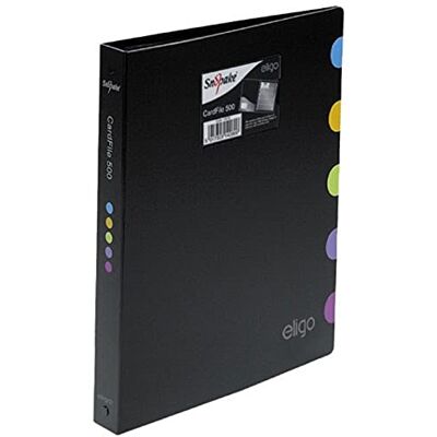Snopake 15078 Eligo Business Card File A4 Sheet 500 Card Capacity Snopake 15078 Eligo Business Card File A4 Sheet 500 Card Capacity