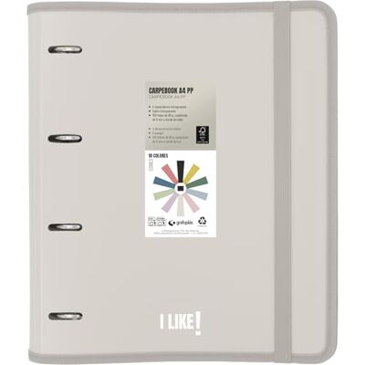 Grafoplás Grafoplas – 4 Ring Binder Plastic A4 with Refill, Carpebook Like Sand, Includes Squared Sheets 90 g 5 x 5 Coloured Edges, Dividers, Envelope with Closure, Stickers and Planner Sheets, Curved Spine Grafoplás Grafoplas – 4 Ring Binder Plastic A4 with Refill, Carpebook Like Sand, Includes Squared Sheets 90 g 5 x 5 Coloured Edges, Dividers, Envelope with Closure, Stickers and Planner Sheets, Curved Spine