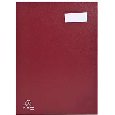 Exacompta Ref 57025E Signature Book 240 x 350mm in Size, Suitable for Holding A4 Documents, 20 Compartments, Expandable Spine, 300gsm Pink Card Interior Red Exacompta Ref 57025E Signature Book 240 x 350mm in Size, Suitable for Holding A4 Documents, 20 Compartments, Expandable Spine, 300gsm Pink Card Interior Red