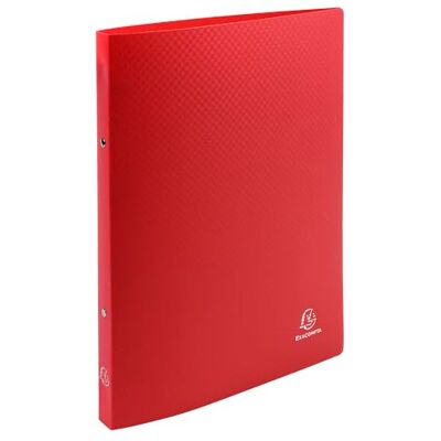 Exacompta Ref 54195SE PP Opaque Ring Binder Suitable for Storing A4 Documents, 2 O-Rings, 20mm Spine, Made from Polypropylene, Spine Label Red (Pack 5) Exacompta Ref 54195SE PP Opaque Ring Binder Suitable for Storing A4 Documents, 2 O-Rings, 20mm Spine, Made from Polypropylene, Spine Label Red (Pack 5)