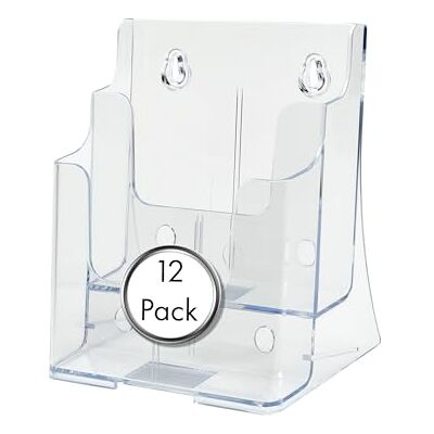 Deflecto Countertop 2 Tier A5 Portrait Multi Tier Literature Holder Pack of 12 Magazine File Holder Slanted Leaflet Holder Wall Mounting Deflecto Countertop 2 Tier A5 Portrait Multi Tier Literature Holder Pack of 12 Magazine File Holder Slanted Leaflet Holder Wall Mounting