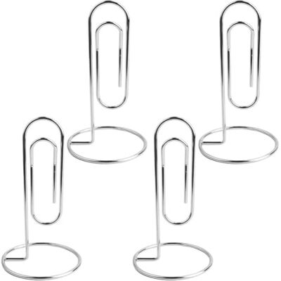 Ppmter 4 Pcs Desktop Memo Holder, Metal Desk Photo Clip Paper Clip Organizer for Office Table, Place Card, Bills, Photos, Table Numbers Ppmter 4 Pcs Desktop Memo Holder, Metal Desk Photo Clip Paper Clip Organizer for Office Table, Place Card, Bills, Photos, Table Numbers