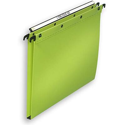 Elba L 'Oblique Ultimate 330 mm 5/10 H 250 mm Base Drawer 13259 Suspension File Polypropylene 15 Lime Green Pack of 10 Elba L 'Oblique Ultimate 330 mm 5/10 H 250 mm Base Drawer 13259 Suspension File Polypropylene 15 Lime Green Pack of 10