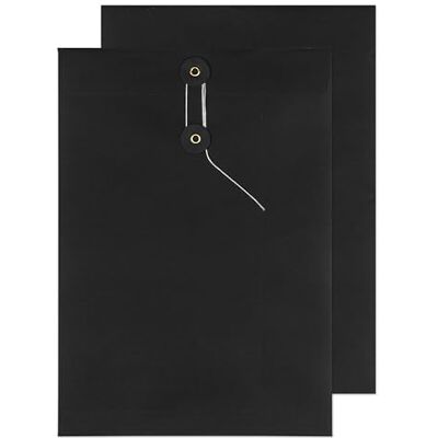 Blake Senses Black String and Washer Envelopes C4 (324 x 229mm) Pack of 100 Qty Premium Quality 180 GSM Document Mailer Black Envelopes with String Office & Business Supplies (SW825) Blake Senses Black String and Washer Envelopes C4 (324 x 229mm) Pack of 100 Qty Premium Quality 180 GSM Document Mailer Black Envelopes with String Office & Business Supplies (SW825)