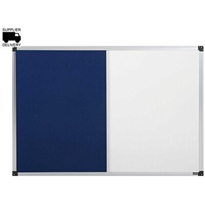Bi-Office Combination Board Maya, Blue Felt/Melamine, Aluminium Frame, 90 x 60 cm Bi-Office Combination Board Maya, Blue Felt/Melamine, Aluminium Frame, 90 x 60 cm