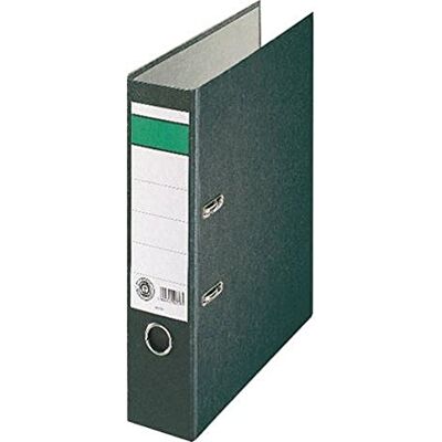 Leitz Standard 220408 Folder with Slots A4 Wide Green Band Black Leitz Standard 220408 Folder with Slots A4 Wide Green Band Black