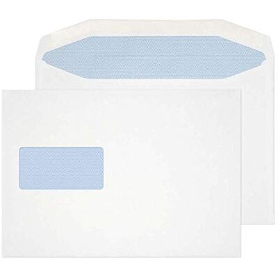 Blake Envelopes Purely Everyday 5508 Kuvertierhüllen Briefumschläge Naßklebung Mit Hohes Fenster Weiß 178 x 254 mm 90g/m² 500 Stück Blake Envelopes Purely Everyday 5508 Kuvertierhüllen Briefumschläge Naßklebung Mit Hohes Fenster Weiß 178 x 254 mm 90g/m² 500 Stück