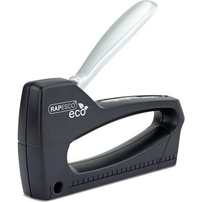 Rapesco 1137 ECO Germ-Savvy Antibacterial T8-Lite Staple Tacker, Black Rapesco 1137 ECO Germ-Savvy Antibacterial T8-Lite Staple Tacker, Black