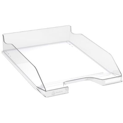 Exacompta Ref. 113223D set of 6 COMBO MIDI letter trays dimensions 34.6 x 25.5x 6.5 cm for A4 + format documents glossy crystal color Exacompta Ref. 113223D set of 6 COMBO MIDI letter trays dimensions 34.6 x 25.5x 6.5 cm for A4 + format documents glossy crystal color