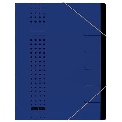 Elba 42495DB Folder Recycled Card 450 g/m² A4 7 Compartments Dark Blue Elba 42495DB Folder Recycled Card 450 g/m² A4 7 Compartments Dark Blue