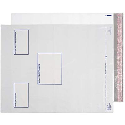 Blake Purely Packaging 525 x 450 mm Polythene Peel & Seal Envelopes (PE94/W/100) White Pack of 100 Blake Purely Packaging 525 x 450 mm Polythene Peel & Seal Envelopes (PE94/W/100) White Pack of 100