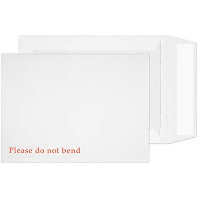Blake Purely Packaging 241 x 178 mm Board Back Pocket Peel & Seal Envelopes (6112) White Pack of 125 Blake Purely Packaging 241 x 178 mm Board Back Pocket Peel & Seal Envelopes (6112) White Pack of 125