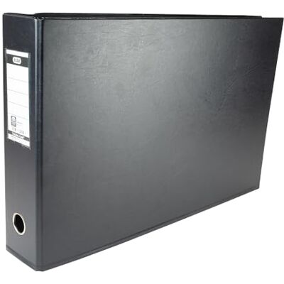 Elba A3 70 mm Plastic Landscape Lever Arch File Black, 100082430 Elba A3 70 mm Plastic Landscape Lever Arch File Black, 100082430