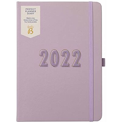 Busy B Perfect Planner A5 Week to View Diary January to December 2022 Lilac Faux Leather Week to View Planner with Stickers & Tear-Out Lists Busy B Perfect Planner A5 Week to View Diary January to December 2022 Lilac Faux Leather Week to View Planner with Stickers & Tear-Out Lists