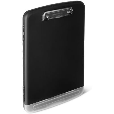 Amazon Basics A4 Storage Clipboard with Padfolio, High Capacity Plastic Clipboard Folder with Pen Holder, 36.5 x 25 x 3.8 cm, Black Amazon Basics A4 Storage Clipboard with Padfolio, High Capacity Plastic Clipboard Folder with Pen Holder, 36.5 x 25 x 3.8 cm, Black