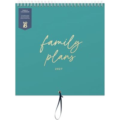 Busy B 2027 Family Wall Calendar Teal 5 Columns, Storage Pockets & Hook The Family Wall Calendar in Teal features 5 columns, storage pockets & a hanging hook. Busy B 2027 Family Wall Calendar Teal 5 Columns, Storage Pockets & Hook The Family Wall Calendar in Teal features 5 columns, storage pockets & a hanging hook.