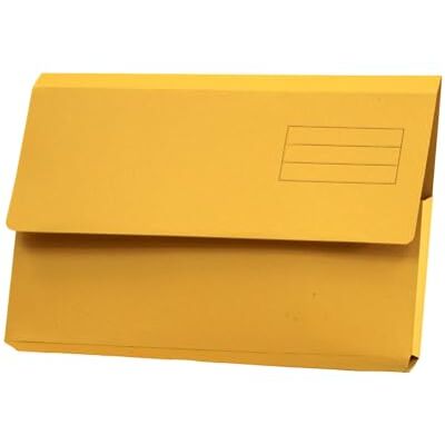 Exacompta Guildhall Plain Document Wallet, 345x245 mm, 250 gsm Yellow, Pack of 50 Exacompta Guildhall Plain Document Wallet, 345x245 mm, 250 gsm Yellow, Pack of 50