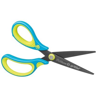 Pelikan Griffix SC1BLS School Scissors, Blue Left, Pointed Pelikan Griffix SC1BLS School Scissors, Blue Left, Pointed
