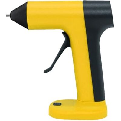 CAZSTYK Compact Cordless Small Glues with Rechargeable, Yellow 5 Minutes Auto Shut Off for Kids School Project and Small Repairs CAZSTYK Compact Cordless Small Glues with Rechargeable, Yellow 5 Minutes Auto Shut Off for Kids School Project and Small Repairs