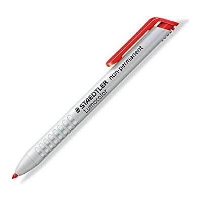 STAEDTLER 768N-2 Lumocolor Omnichrom Non-Permanent Lead Holder Red, 3mm (Single Pencil) STAEDTLER 768N-2 Lumocolor Omnichrom Non-Permanent Lead Holder Red, 3mm (Single Pencil)