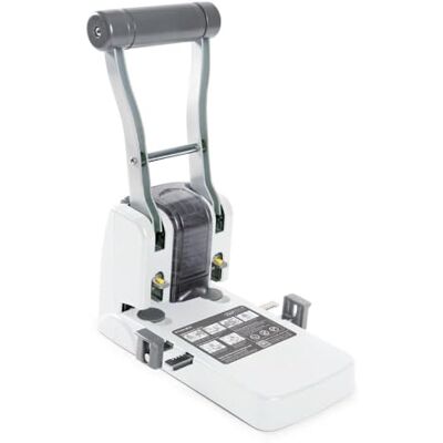Rapesco 1404 ECO P1100 High-Capacity 2-Hole Punch, 100 Sheet Capacity Soft White Rapesco 1404 ECO P1100 High-Capacity 2-Hole Punch, 100 Sheet Capacity Soft White