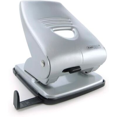 Rapesco 1024 Heavy Duty 835 2-Hole Metal Punch, 40 Sheet Capacity, Silver Rapesco 1024 Heavy Duty 835 2-Hole Metal Punch, 40 Sheet Capacity, Silver