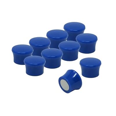 FIRST4MAGNETS Small High Power Blue Memo Board Magnets for Fridge, Whiteboard, Noticeboard, Filing Cabinet Pack of 10 FIRST4MAGNETS Small High Power Blue Memo Board Magnets for Fridge, Whiteboard, Noticeboard, Filing Cabinet Pack of 10