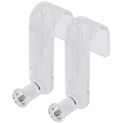 Sigel Flipchart pad Hooks 5.50 x 6.30 cm MU162, clear acrylic, for whiteboards, pack of 2 Sigel Flipchart pad Hooks 5.50 x 6.30 cm MU162, clear acrylic, for whiteboards, pack of 2