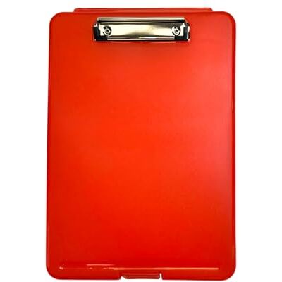 Janrax A4 Red Clipboard Box File Storage Filing Case Janrax A4 Red Clipboard Box File Storage Filing Case