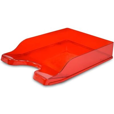 Deflecto Gemstone collection Contemporary Self Stacking Letter Tray Ruby Deflecto Gemstone collection Contemporary Self Stacking Letter Tray Ruby