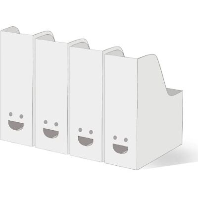 home stuff Fluns Magazine File Holder, A4 Magazine File Storage Document Organizer Paper Book, Cardboard Magazine File Holder Rack Display, Binder Newspaper Holder Magazine File, White (Set of 4) home stuff Fluns Magazine File Holder, A4 Magazine File Storage Document Organizer Paper Book, Cardboard Magazine File Holder Rack Display, Binder Newspaper Holder Magazine File, White (Set of 4)
