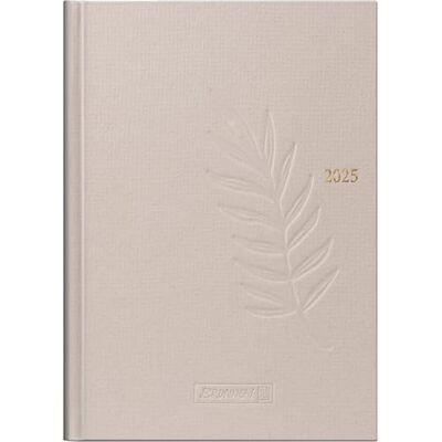 BRUNNEN Book Calendar Model 796 (2025), 2 Pages = 1 Week, A5, 128 Pages, Natural Cardboard, Hemp BRUNNEN Book Calendar Model 796 (2025), 2 Pages = 1 Week, A5, 128 Pages, Natural Cardboard, Hemp
