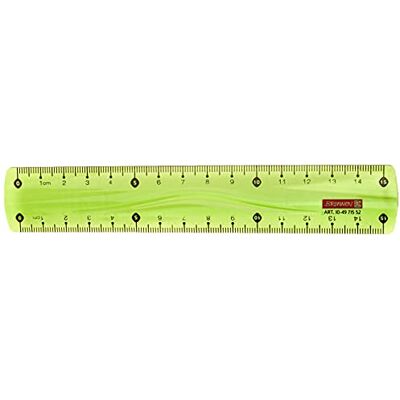 BRUNNEN Fountain Ruler 15 cm Kiwi Pack of 10 BRUNNEN Fountain Ruler 15 cm Kiwi Pack of 10