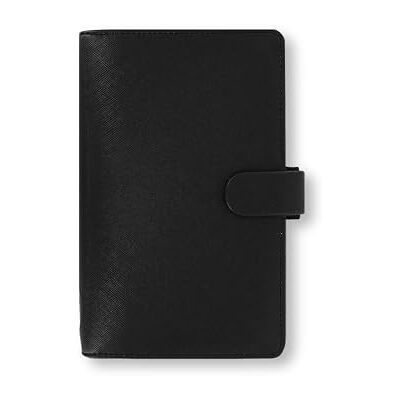 Filofax Saffiano Personal Compact Organiser Black Filofax Saffiano Personal Compact Organiser Black