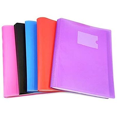 ARPAN A4 Presentation Display Book Folder with Flexible Cover for Individuals, School, Colleges, Offices, Professionals, Businesses 62 Pockets 124/Sides Pocket Assorted Colours x 1 ARPAN A4 Presentation Display Book Folder with Flexible Cover for Individuals, School, Colleges, Offices, Professionals, Businesses 62 Pockets 124/Sides Pocket Assorted Colours x 1