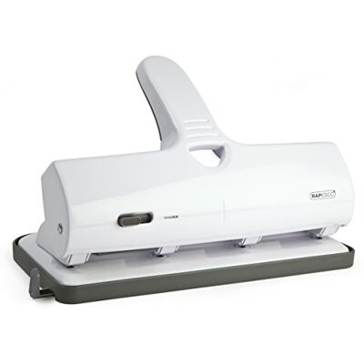 Rapesco 1324 Hole Punch - White - 40 Sheets - Double Hole Punch - Ergonomic Design - 15-Year Warranty Rapesco 1324 Hole Punch - White - 40 Sheets - Double Hole Punch - Ergonomic Design - 15-Year Warranty