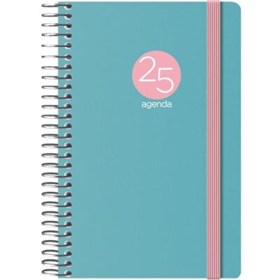 DOHE 2025 Diary Week to View, Pocket Size (8.5x13 cm), 12 Months January to December, Flexible Plastic Cover, Planner in Spanish, Office Supplies MEMPHIS Green DOHE 2025 Diary Week to View, Pocket Size (8.5x13 cm), 12 Months January to December, Flexible Plastic Cover, Planner in Spanish, Office Supplies MEMPHIS Green