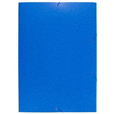 Exacompta Ref 59652E Elasticated 3-Flap Folder Suitable for A2 Documents, 600gsm Glossy Laminated Card, FSC-Certified Useful for Transporting Artwork Blue Exacompta Ref 59652E Elasticated 3-Flap Folder Suitable for A2 Documents, 600gsm Glossy Laminated Card, FSC-Certified Useful for Transporting Artwork Blue