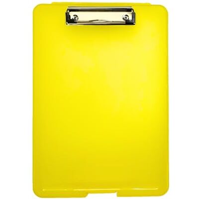 Janrax A4 Yellow Clipboard Box File Storage Filing Case Janrax A4 Yellow Clipboard Box File Storage Filing Case