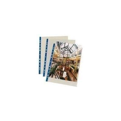 Q-CONNECT 3 X A4 Punched Pocket Deluxe Top Opening Strip Blue (Pack of 25) Q-CONNECT 3 X A4 Punched Pocket Deluxe Top Opening Strip Blue (Pack of 25)