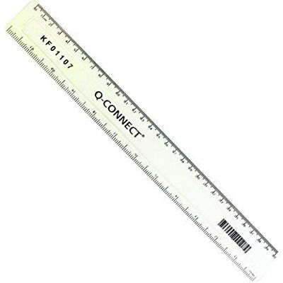 Finchley Q-Connect Acrylic Shatter Resistant Ruler 30cm Clear (Pack of 10) KF01107Q+ Free Refill Pen (1) Finchley Q-Connect Acrylic Shatter Resistant Ruler 30cm Clear (Pack of 10) KF01107Q+ Free Refill Pen (1)