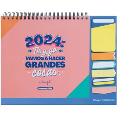 Mr. Wonderful Mr.Wonderful 2024 Desktop Calendar, You and Me Let's Do Great Things, 18 x 2 x 24 Mr. Wonderful Mr.Wonderful 2024 Desktop Calendar, You and Me Let's Do Great Things, 18 x 2 x 24