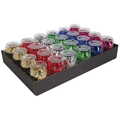 Clairefontaine 612099C A Tray Of 24 Metallised Eggs Gift Wrapping Ribbon Ast Colours: Gold, Red, Silver, Green, Blue, Cyclamen Size: 10mx7mm Wrapping Clairefontaine 612099C A Tray Of 24 Metallised Eggs Gift Wrapping Ribbon Ast Colours: Gold, Red, Silver, Green, Blue, Cyclamen Size: 10mx7mm Wrapping