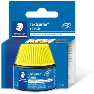 STAEDTLER Textsurfer 488 64 Refill Station – Yellow, 30 ml PP refill station for 364 highlighters – clean refilling – Item No. 488 64-1 STAEDTLER Textsurfer 488 64 Refill Station – Yellow, 30 ml PP refill station for 364 highlighters – clean refilling – Item No. 488 64-1