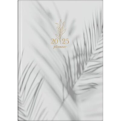 rido/idé Young Line (2025) "Shadows" Book Calendar, 2 Pages = 1 Week, A5, 160 Pages, Graphic Cover, Grey rido/idé Young Line (2025) "Shadows" Book Calendar, 2 Pages = 1 Week, A5, 160 Pages, Graphic Cover, Grey