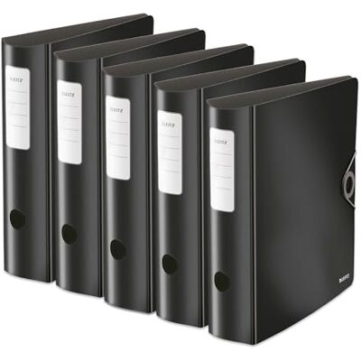 Leitz Quality Folder, 180° Active Solid Wide Black Leitz Quality Folder, 180° Active Solid Wide Black