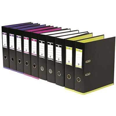 Oxford Elba MyColour 100025923 Plastic Binder Pack of 10 Schwarz Sortiert Oxford Elba MyColour 100025923 Plastic Binder Pack of 10 Schwarz Sortiert