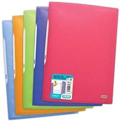 Oxford ELBA Stand' Up Display Folder Polypropylene 100 Views A4 Assorted Colours Oxford ELBA Stand' Up Display Folder Polypropylene 100 Views A4 Assorted Colours