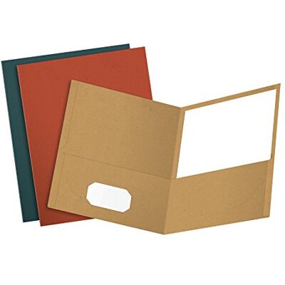 Oxford Earthwise by Twin Pocket Folders, Letter Size, Assorted Colors, 25 per Box (78513) Oxford Earthwise by Twin Pocket Folders, Letter Size, Assorted Colors, 25 per Box (78513)